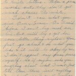 Personal Letter to Mrs. Elton Newman - October 27, 1940, sent from Aldershot, England, United Kingdom, Page 4.