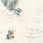 Harry William Manchester Christmas Card To La Verne Woods, December 12, 1939, Card, Obverse