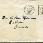 Artifact 1939-12-17-a - Letter to Mrs. Elton Newman, sent from Camp Borden, Ontario, Canada - Envelope, Obverse.