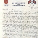 Personal Letter to La Verne Woods - June 4, 1940, sent from Camp Borden, Ontario, Canada, Page 1.