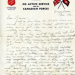 Artifact 1940-05-26-a - Letter to Mrs. Elton Newman, sent from Camp Borden, Ontario, Canada - Page 1.
