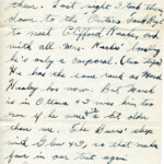 Personal Letter to Mrs. Elton Newman - June 11, 1940, sent from Camp Borden, Ontario, Canada, Page 4.