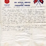Artifact 1940-06-21-a - Letter to Mrs. Elton Newman sent from Aldershot, England, United Kingdom - Page 2.