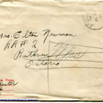 Personal Letter to Mrs. Elton Newman - July 2, 1940, sent from Camp Borden, Ontario, Canada, Envelope, Obverse.