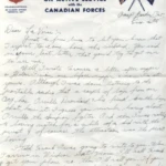 Artifact 1940-07-02-b - Letter to Miss La Verne Woods sent from Aldershot, England, United Kingdom - Page 1.