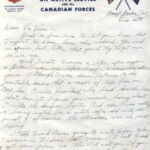 Personal Letter to Miss La Verne Woods - July 2, 1940, sent from Camp Borden, Ontario, Canada, Page 1.