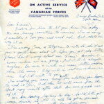 Personal Letter to Mrs. Elton Newman - July 13, 1940, sent from Camp Borden, Ontario, Canada, Page 1.