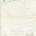 Personal Letter to Mrs. Elton Newman - July 13, 1940, sent from Camp Borden, Ontario, Canada, Page 1, Reverse.