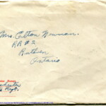 Personal Letter to Mrs. Elton Newman - July 15, 1940, sent from Smiths Falls, Ontario, Canada, Envelope, Obverse.