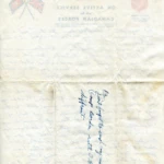 Artifact 1940-07-16-a - Letter to Mrs. Elton Newman, sent from Truro, Nova Scotia, Canada - Page 2, Reverse.