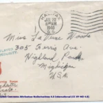 Artifact 1940-07-20-a - Letter to Miss La Verne Woods, sent from Halifax, Nova Scotia, Canada - Envelope, Obverse.