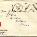 Artifact 1940-07-20-b - Letter to Mrs. Elton Newman, sent from Halifax, Nova Scotia, Canada - Envelope, Obverse.