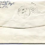 Artifact 1940-07-21-a - Letter to Mrs. Elton Newman, sent from Halifax, Nova Scotia, Canada - Envelope, Reverse.