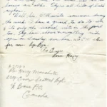 Artifact 1940-08-04-a - Letter to Mrs. Elton Newman, sent from Aldershot, England, United Kingdom - Page 2.