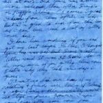 Artifact 1940-08-23-a - Letter to Miss La Verne Woods, sent from Aldershot, England, United Kingdom - Page 1.