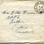 Personal Letter to Mrs. Elton Newman - August 23, 1940, sent from Aldershot, England, United Kingdom, Envelope, Obverse.