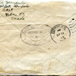 Personal Letter to Mrs. Elton Newman - August 23, 1940, sent from Aldershot, England, United Kingdom, Envelope, Reverse.
