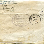 Personal Letter to Mrs. Elton Newman - August 23, 1940, sent from Aldershot, England, United Kingdom, Envelope, Reverse.