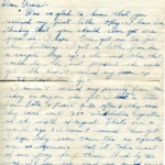 Artifact 1940-09-13-a - Letter to Mrs. Elton Newman, sent from Aldershot, England, United Kingdom - Page 1.