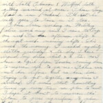 Personal Letter to Miss La Verne Woods - September 24, 1940, sent from Aldershot, England, United Kingdom, Page 2.