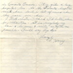 Personal Letter to Miss La Verne Woods - September 24, 1940, sent from Aldershot, England, United Kingdom, Page 4.