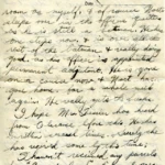 Artifact 1940-09-26-a - Letter to Mrs. Elton Newman, sent from Aldershot, England, United Kingdom - Page 3.