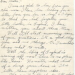 Personal Letter to Miss La Verne Woods - October 11, 1940, sent from Aldershot, England, United Kingdom, Page 1.