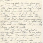 Personal Letter to Miss La Verne Woods - October 11, 1940, sent from Aldershot, England, United Kingdom, Page 1.