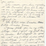 Personal Letter to Miss La Verne Woods - October 11, 1940, sent from Aldershot, England, United Kingdom, Page 3.