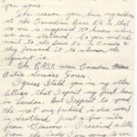 Personal Letter to Miss La Verne Woods - October 11, 1940, sent from Aldershot, England, United Kingdom, Page 3.