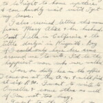 Personal Letter to Miss La Verne Woods - October 11, 1940, sent from Aldershot, England, United Kingdom, Page 4.