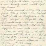 Personal Letter to Miss La Verne Woods - October 11, 1940, sent from Aldershot, England, United Kingdom, Page 4.