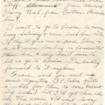 Personal Letter to Miss La Verne Woods - October 11, 1940, sent from Aldershot, England, United Kingdom, Page 6.