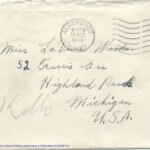 Personal Letter to Miss La Verne Woods - October 11, 1940, sent from Aldershot, England, United Kingdom, Envelope, Obverse.