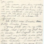 Artifact 1940-10-11-a - Letter to Miss La Verne Woods, sent from Aldershot, England, United Kingdom - Page 3.