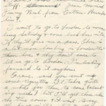 Artifact 1940-10-11-a - Letter to Miss La Verne Woods, sent from Aldershot, England, United Kingdom - Page 6.