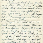 Artifact 1940-10-16-a - Letter to Mrs. Elton Newman, sent from Aldershot, England, United Kingdom - Page 1.