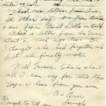 Artifact 1940-10-16-a - Letter to Mrs. Elton Newman, sent from Aldershot, England, United Kingdom - Page 3.