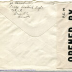Personal Letter to Miss La Verne Woods - October 19, 1940, sent from Aldershot, England, United Kingdom, Envelope, Reverse.