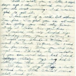 Artifact 1940-10-19-b - Letter to Mrs. Elton Newman, sent from Aldershot, England, United Kingdom - Page 1.