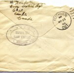 Personal Letter to Mrs. Elton Newman - October 24, 1940, sent from Aldershot, England, United Kingdom, Envelope, Reverse.
