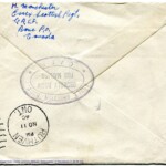 Personal Letter to Mrs. Elton Newman - October 27, 1940, sent from Aldershot, England, United Kingdom, Envelope, Reverse.