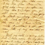 Artifact 1940-11-01-a - Letter to Mrs. Elton Newman, sent from Aldershot, England, United Kingdom - Page 1.