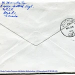 Artifact 1940-11-05-a - Letter to Mrs. Elton Newman, sent from Aldershot, England, United Kingdom - Envelope, Reverse.