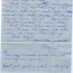 Personal Letter to Mrs. Elton Newman - November 7, 1940, sent from Aldershot, England, United Kingdom, Page 3.