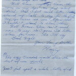 Personal Letter to Mrs. Elton Newman - November 7, 1940, sent from Aldershot, England, United Kingdom, Page 3.