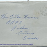 Personal Letter to Mrs. Elton Newman - November 7, 1940, sent from Aldershot, England, United Kingdom, Envelope, Obverse.