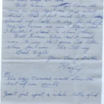 Artifact 1940-11-07-a - Letter to Mrs. Elton Newman, sent from Aldershot, England, United Kingdom - Page 3.