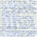 Artifact 1940-11-08-a - Letter to Miss La Verne Woods, sent from Aldershot, England, United Kingdom - Page 1.