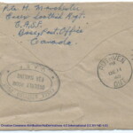 Personal Letter to Mrs. Elton Newman - November 9, 1940, sent from Aldershot, England, United Kingdom, Envelope, Reverse.